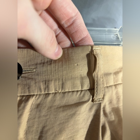 Zara Full Length Wide Leg Trouser Pants Taupe Tan Size Small - Picture 5 of 7